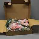 Artificial Flower Swag Wedding Arch Flowers Set of 2 Rose Flower Swag Arrangements for Wedding Party Welcome Ceremony Sign and Reception Backdrop Floral Decoration (Pink)