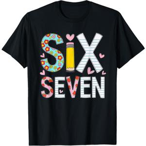 Funny Six Seven 6 7 Meme Teacher Design for Men Women Girls T-Shirt Small