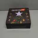 Christmas Tree Topper Lighted with 6 Pattern Projection Modes, Christmas Star Tree Topper Built-in LED Rotating Lights, Silver 3D Glitter Dynamic Projector for Christmas Decorations