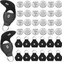 48 Pcs 24 Sets Breast Cancer Pocket Hug Token with Holder Breast Cancer Survivor Gift Stainless Steel Double Sided Coin Patients Must Have Hug Gifts for Men Women