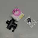 Brass Shower Arm Diverter Valve for Hand Held Showerhead and Fixed Spray Head,G 1/2 3-Way Bathroom Universal Shower System Replacement Part (Matte Black)