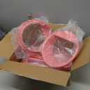 Grille Grill Insert+Headlight Turn Light Cover Trim Fit for 2007-2018 Jeep Wrangler JK JKU,Pink Style A