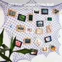2 Pack Fish Net Decorations, 80x40 Inch Navy Blue Fishing Net Decor for Under The Sea Hawaiian Beach Theme Party, 3mm Thick Natural Cotton Versatile Nautical Netting for Party Wall Table Ceiling Decor