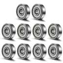 Donepart 625ZZ Small Bearings, 5mm ID x16mm OD 5mm Thick Pre-Lubricated and Double Metal Shielded Bearings, for Electric Motors, 3D Printers, RC Vehicles, and Home Appliances 10-Pack
