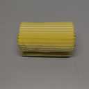 UGASA Outdoor Waterproof Throw Pillow Covers Pack of 2 Boho Weave Stripe Texture Decorative Cushion Covers Patio Pillows for Porch Outside Tent Yard Garden Bench 20x20 Inch, Yellow