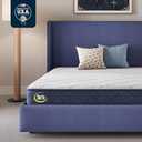 Serta Five Star Mattress Tranquility 10-Inch Medium Twin XL Zoned Lumbar Support, Pressure Relief, Cooling Foam Bed-in-a-Box 100 Night Trial