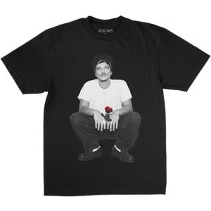 Bruno Mars Unisex Adult Bruno Mars Official Merch the Romantic Rose T-Shirt, Black (Black, S)