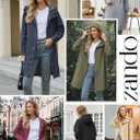 Zando Long Packable Rain Jacket Women Waterproof - Raincoat for Women Rain Coat with Hood Lightweight Outdoor Windbreaker (Yellow)