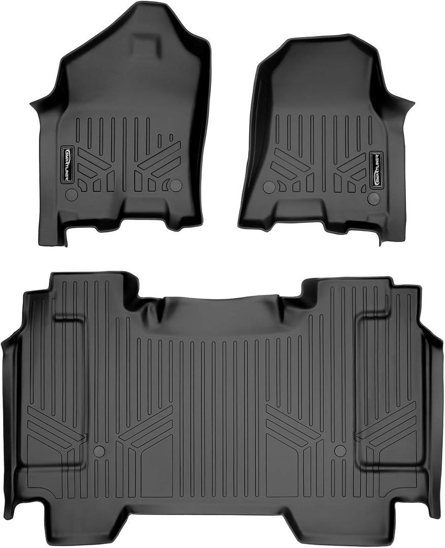 MAXLINER Custom Fit Floor Mats 2 Row Liner Set for 2019-2024 Ram 1500