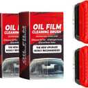 2Pack Automotive Oil Film Cleaning Brush New Glass Coating for Windshield Glass Oil Film Remover, Strong Front Windshield Remover for Windshield Improves Clarity and Visibility
