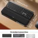 Vaydeer Wrist Rest with Keyboard Stand, Computer Wrist Support Pad, Ergonomic Keyboard Riser Holder Lifter Tray with Wrist Pad, Soft Memory Foam Desk Cushion, Palm Hand Typing for Office Home School (Black)