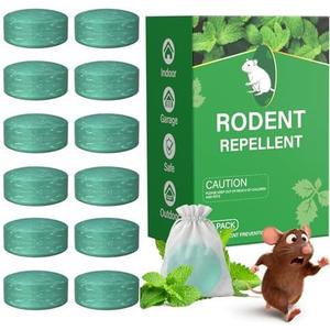 Mole Rodent Repellent,Mole Repellent for Lawns and Yard 12 Pack Mole Repellent, Gopher Repellent, Groundhogs Repellant Outdoor Nature Mouse Deterrent for Indoor Outdoor Use, for Garden & Home