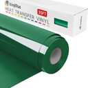 VinylRus Heat Transfer Vinyl-12 x 35FT Green Iron on Vinyl Roll for Shirts, HTV Vinyl for Silhouette Cameo, Easy to Cut & Weed