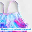Snowheart Girls Swimsuit One-Piece Bathing Suits Multicolor Kids Sport Summer Beach Swimwear for 2-12 Years Old