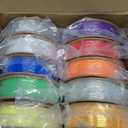 dikale PLA+ 3D Printer Filament 1.75mm No Tangle, Net Weight 250g Spool, 12 Packs, PLA Pro Plus, 12 Assorted Multiple Colors, Total 3KG Material