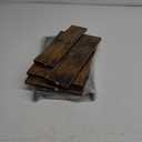 Giikin Kitchen Countertop Organizer, 2 Tier Spice Rack Organizer for Pantry, Kitchen Counter Shelf Wood Coffee Station Organizer (Brown, M)