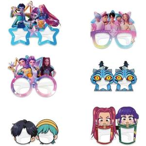 5 x 12Pcs Demon Movie Hunters Party Set, Party Decorative Glasses, Cosplay Decorative Glasses, Suitable for Witch Hunter Group Birthday Parties, Children's Birthday Party Gifts.