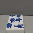 Coastal Theme Sea Creatures Napkin Rings Starfish Sea Shells Metal Napkin Rings Set of 6 for Dinner Party, Summer, Wedding, Beach Table Decor, Family Gatherings, or Everyday Use (6, Blue)