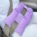 Ostomy Seat Belt Pillow Stoma Seatbelt Protector Ostomy Bag Cover Pillow for Driving Ileostomy Ostomy Support Pillow Urostomy Supplies Car Women Men Minky Dot Lavender