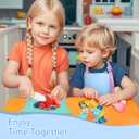 2 x Kids Knife Set for Real Cooking 21 PCS Toddler Knife Set with Cutting Board, Crinkle Cutter, Cake Sscrapers,Apron,Serrated Edges kids kitchen knife set