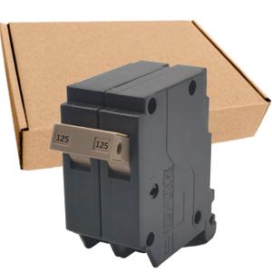 125 Amp 2-Pole Circuit Breaker, 3/4-Inch Plug-in Type Molded Case Circuit Breaker, Compatible with OEM Load Centers, 10KA 120/240V, Thermal Magnetic Protection