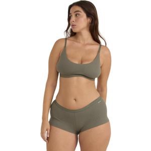 Organic Basics Women's Core Shorty Ribbed Cotton Boyshort Underwear (M)