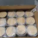 SHOWIN Thick Candle Jars for Making Candles 12 Pcs, 7 OZ Empty Jars with Wood Lids for Candle Making, Sample Container, Frosted White