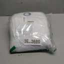 Diraysid 100% Blackout Curtains White Linen Curtains for Bedroom Grommet Thermal Insulated Room Darkening Drapes (2 Panels, W52 x L95 Inch)