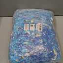Hem Dgpy Bean Bag Filler 10lbs, Shredded Memory Foam Filling for Bean Bag Chair Refill, Stuffing for Pillow, Punching Bag, Dog Bed, Cushions, Couch (Blue & White)