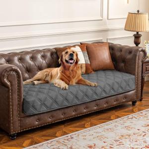 Waterproof Dog Bed Cover Pet Blanket with Anti-Slip Back for Furniture Bed Couch Sofa, 48x80inch