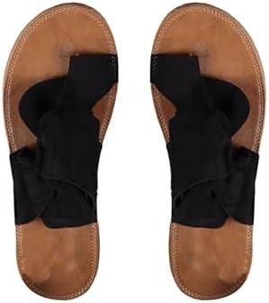 GORGLITTER Women's Rainbow Dressy Flat Sandals Trendy 2026 Vacation Beach Open Toe Thong Sandals Summer Slides, Size 41