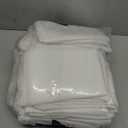 Bailarina Cloth Napkins Set of 120,17x17 inches Dinner Napkins Cloth Washable, Polyester Square Table Cloth Napkin Bulk with Hemmed Edges Ideal for Banquets, Parties and Weddings-White