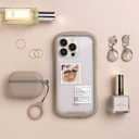 iFace Reflection Designed for iPhone 14 Plus Case (6.7")  Cute Shockproof Hybrid [9H Tempered Glass + Bumper] Wireless Charging Compatible Clear Protective Cover for Girls, Women - Red