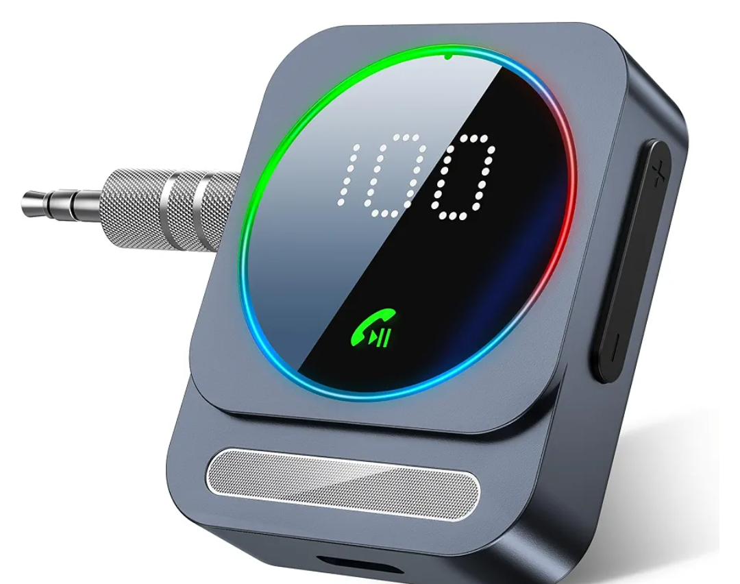 Bluetooth Aux Adapter, SONRU Bluetooth 5.3 Receiver for Car, Wireless Audio Receiver for Car/Home Stereo/Wired Headphones/Speaker, Dual AUX Outputs, RCA AUX 3.5mm