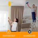 JEHONN Duster Refills for Swiffer 20 Counts, 360 Degree Heavy Duty Dusting Kit with 1 Extendable Handle + 1 Short Handle, Multi-Surface Dust Cleaning Tool for Blinds Bookshelf Furniture Electronics (Yellow)