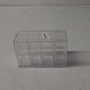 Desk Storage Organizer with 16 Mini Drawers, FODIENS Stackable Desktop Craft Drawer Cabinet, Clear Storage Box Caddy for Makeup Jewelry Office Craft Supplies