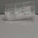 2 Layer Qtip Holder Transparent 3 Compartments Cotton Ball and Swab Holder Organizer with Lid,Jar for Cotton Rounds,Bathroom Containers,Clear Acrylic Desk Organizer for Makeup Pads,Cosmetics Bedroom