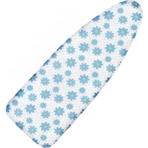Ironing Board Cover and Pad, 18x49 Extra Wide Thick Iron Padding, Scorch & Stain Resistant Ironing board cover, Heavy Duty Iron Board Padded with Adjustable Fasteners Durable Elastic Edge, Daisy