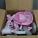 Toddler Tricycle for 1-3 3-5 Year Olds, Toddler Toys Baby Bike, Toys for Ages 2-4, 3-Level Adjustable Seat, 3 Colorful Lighting Wheels, 2 3 4 5 Year Old Girl Birthday Gifts Pink