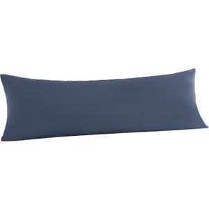 JELLYMONI Pillowcase Body 1pc Cotton Envelope Pillow Cover Blue 2054in Bed Pillow Case 100% Washed Cotton Soft Breathable (Pillows are not Included)