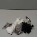Hungdao 12 Pcs Furry Mice Interactive Catch Play Rabbit Fur Mouse Rattle Sound Rat Plush for PET Cats and Kittens, 3 Colors (White,Black,Gray)
