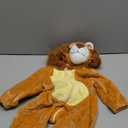 Baby Boy Halloween Costume Toddler Lion Cosplay Zipper Romper Animal Dress Up Jumpsuit for Kids Fall Winter Outfit (0-3 Months, Orange)