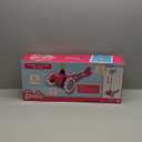 Self Balancing Kick Scooter with Light Up Wheels, Extra Wide Deck, 3 Wheel Platform, Foot Activated Brake, 75 lbs Limit, Kids & Toddlers Girls or Boys, for Ages 3 and Up (Barbie)