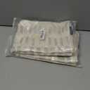 2 x Metallic Gilding Silver Print Couch Throw Pillow Cover 1pc Pure Nature Linen Blend 20"X20" AmaZulu Geometric Decorative Pillowcase Christmas Pillow Cover Accent Cushion Shell 50X50cm