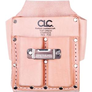 CLC Custom Leathercraft 700 Tool Pouch, Heavy Duty, 5-Pocket, Tan
