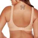 Bali Women's Wireless Bra, Comfort Revolution Wireless Bra for Women, Targeted Shaping, Seamless, Full Coverage (Beige, XL)