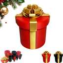 UKM Annoying Nested Screw Gift Box - Reusable Funny Prank Gift Box for Christmas, White Elephant & Birthdays - For Notes and Small Keepsakes (Red)