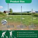 Lawn Leveling Rake, 30"x10" Heavy Duty Leveling Rake for Soil, Sand, Compost, Gravel, Steel Lawn Leveler with Adjustable Handle, Level Yard Tool for Backyard, Garden, Farm, Golf Course