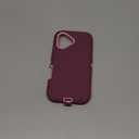 for iPhone 16 Case, Compatible with Magsafe, Military Grade 3 in 1 Heavy Duty Shockproof/Drop Proof/Dust Proof Case with 2Pcs Tempered Glass Screen Protector (New-Purple/Pink)