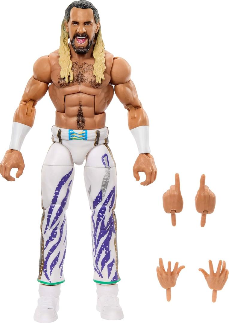 Mattel WWE Elite Action Figure & Accessories, Series #117 6-inch Collectible Seth “Freakin” Rollins with 25 Articulation Points & Swappable Hands